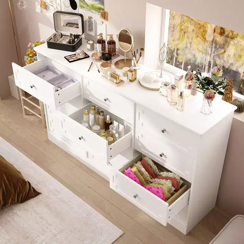 Commode de rangement à 12 tiroirs, grande capacité, pour rangement et décoration multi-pièces