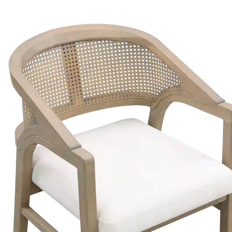 Christopher Knight Home Delia – Table de salle à manger 9 pièces de style rustique avec chaises rembourrées en rotin et bois d'hévéa