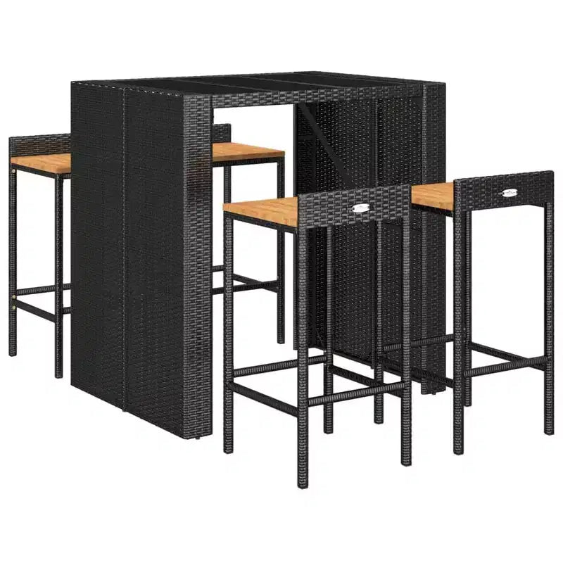 Ensemble table de bar et tabourets d'extérieur vidaXL