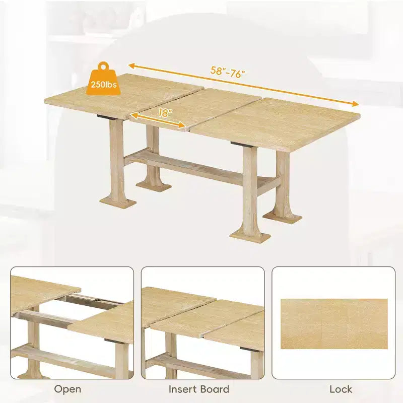 Ensemble de salle à manger 6 pièces avec banc pour 6, ensemble de table de cuisine avec tiroir de rangement et 4 chaises de salle à manger rembourrées