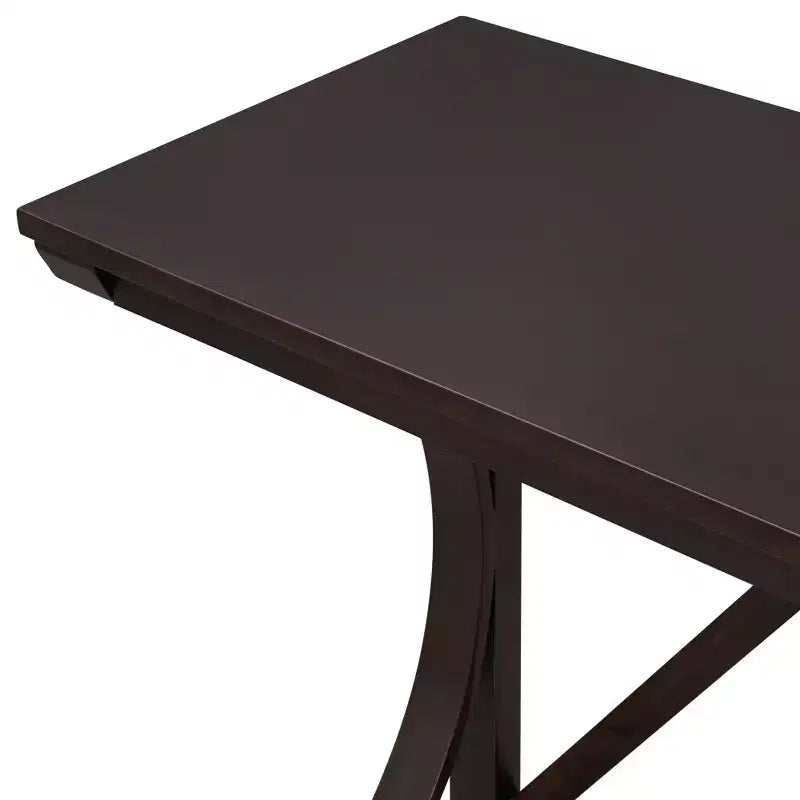 Ensemble de table à manger de hauteur comptoir 3 pièces de style rustique pour 2 personnes, table de bar console en bois avec port USB et tabourets rembourrés pour petit espace
