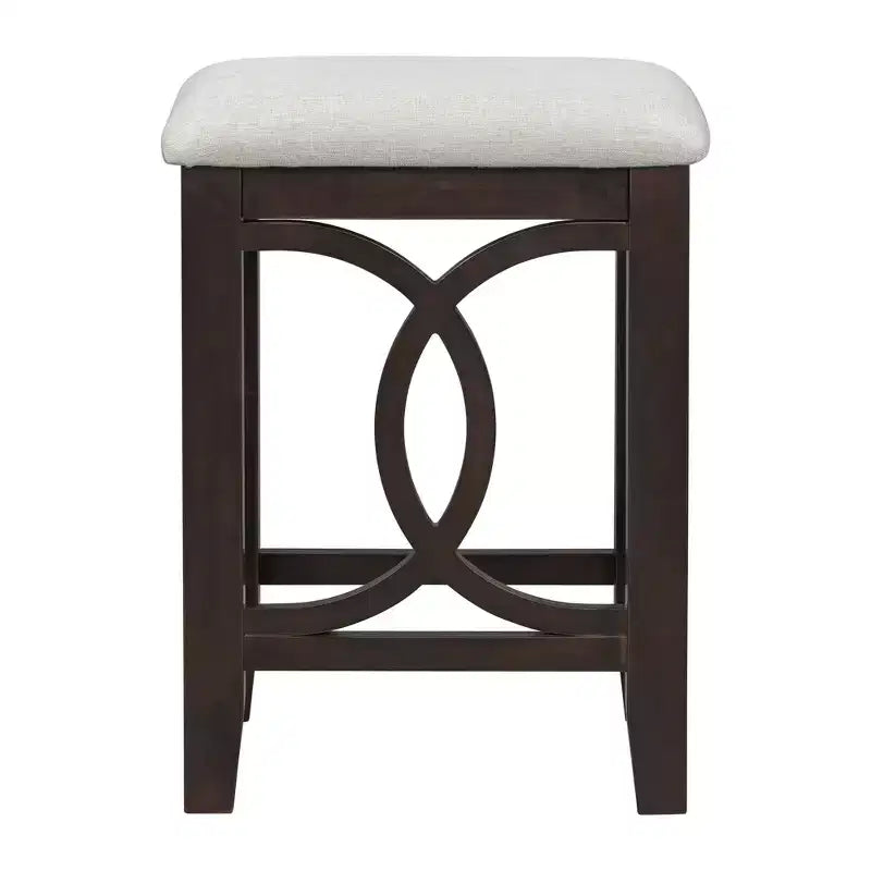 Ensemble de table à manger de hauteur comptoir 3 pièces de style rustique pour 2 personnes, table de bar console en bois avec port USB et tabourets rembourrés pour petit espace