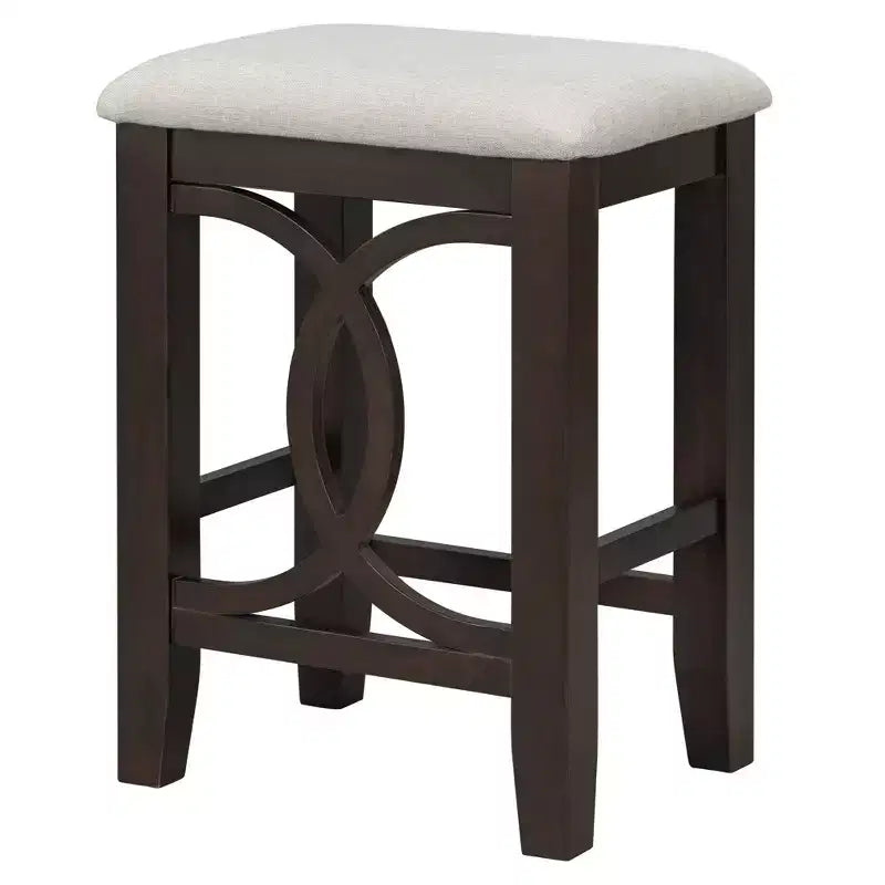 Ensemble de table à manger de hauteur comptoir 3 pièces de style rustique pour 2 personnes, table de bar console en bois avec port USB et tabourets rembourrés pour petit espace
