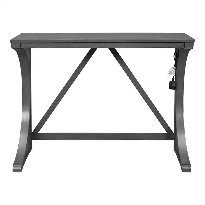 Ensemble de table à manger de hauteur comptoir 3 pièces de style rustique pour 2 personnes, table de bar console en bois avec port USB et tabourets rembourrés pour petit espace