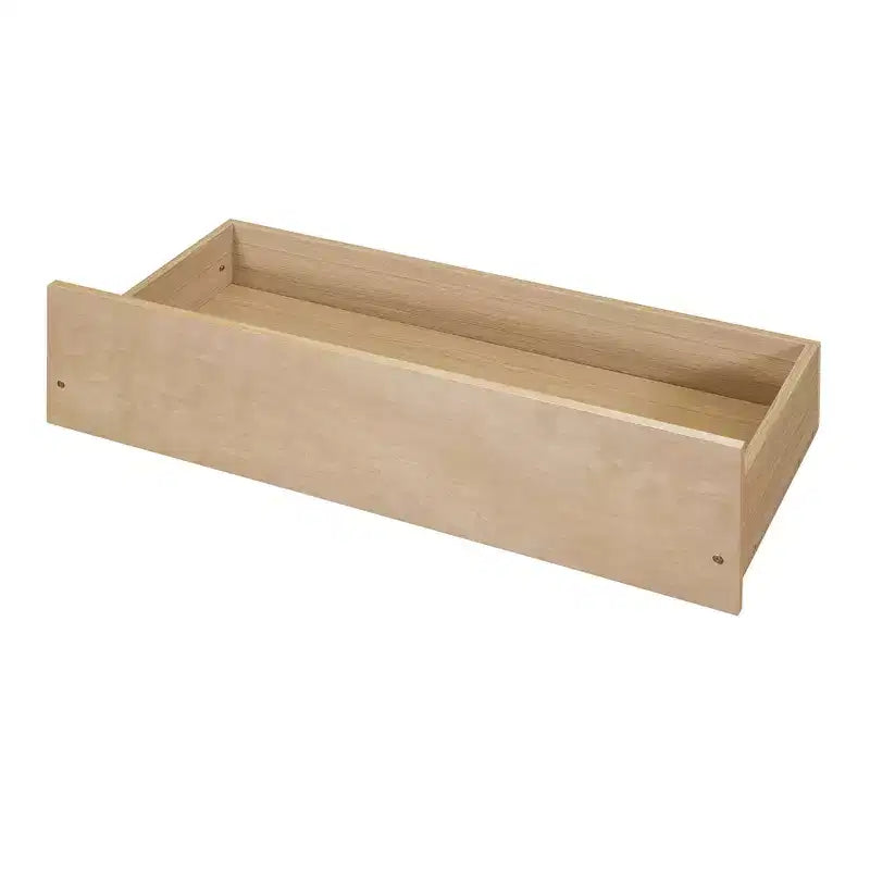 Lit de repos bas de taille double avec tiroirs de rangement, Cadre de lit plateforme double en bois avec barrières pour chambre de garçons et de filles