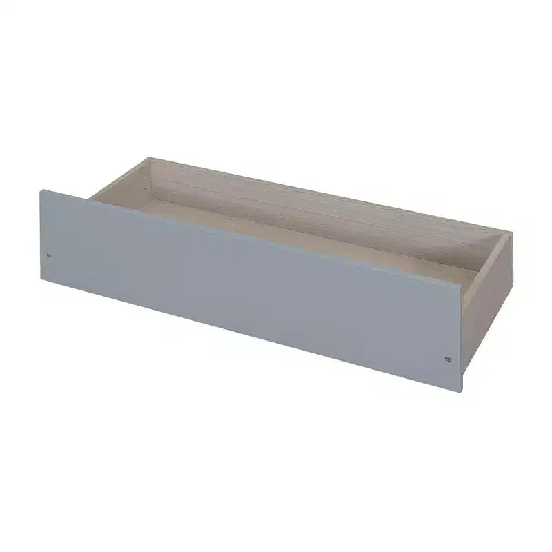 Lit de repos bas de taille double avec tiroirs de rangement, Cadre de lit plateforme double en bois avec barrières pour chambre de garçons et de filles