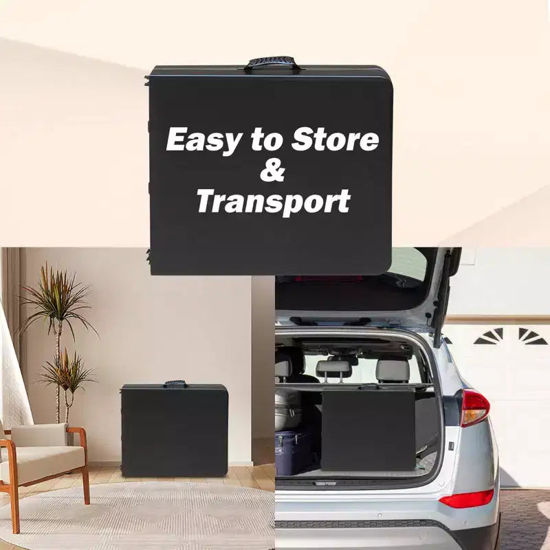 Table pliante portable de 120 cm - Table d'intérieur et d'extérieur robuste d'une capacité de 135 kg pour le camping, le patio, les pique-niques et les événements, noire