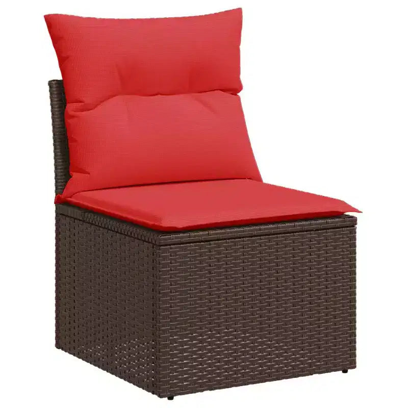 vidaXL Ensemble de canapés de jardin modulable avec coussins