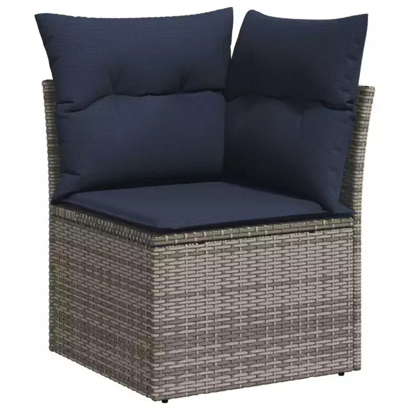 vidaXL Ensemble de canapés de jardin modulable avec coussins