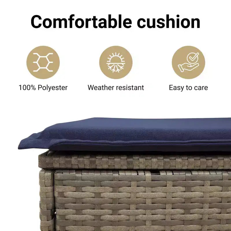 vidaXL Ensemble de canapés de jardin modulable avec coussins