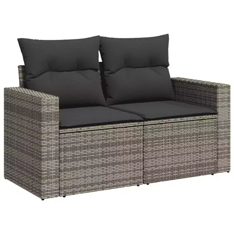 vidaXL Ensemble de canapés de jardin modulable avec coussins
