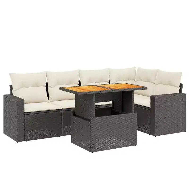 vidaXL Ensemble de canapés de jardin modulable avec coussins