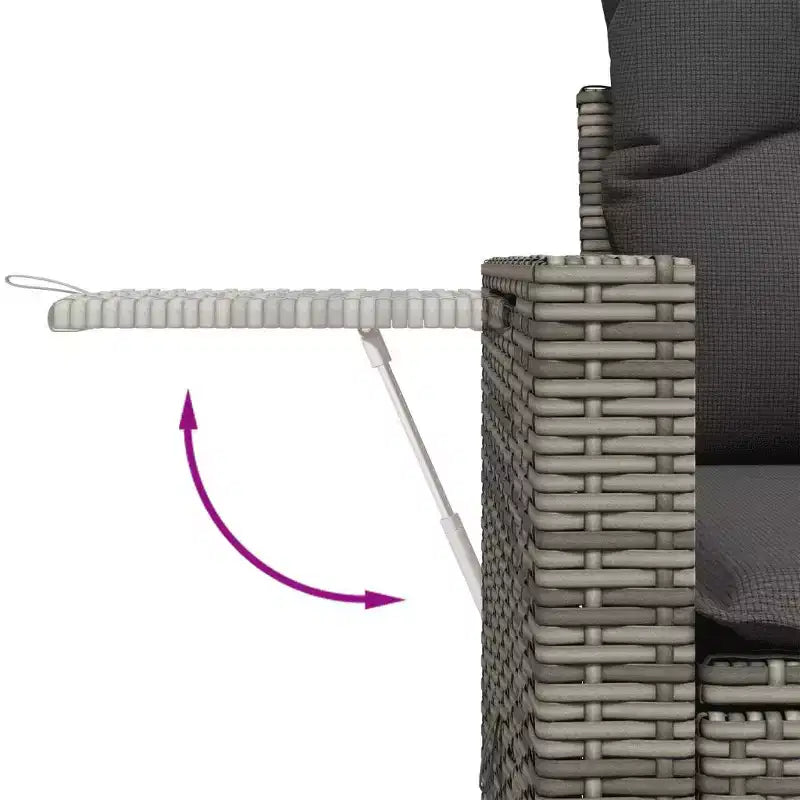 vidaXL Ensemble de canapés de jardin avec rangement - Élégant en rotin synthétique