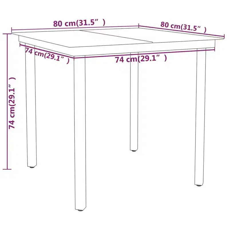 vidaXL Ensemble de salle à manger d'extérieur Salon de jardin Table et chaises de jardin