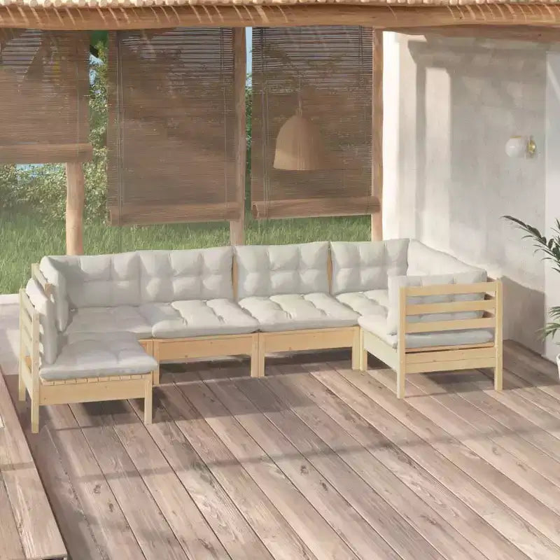 vidaXL Salon de jardin modulable avec coussins