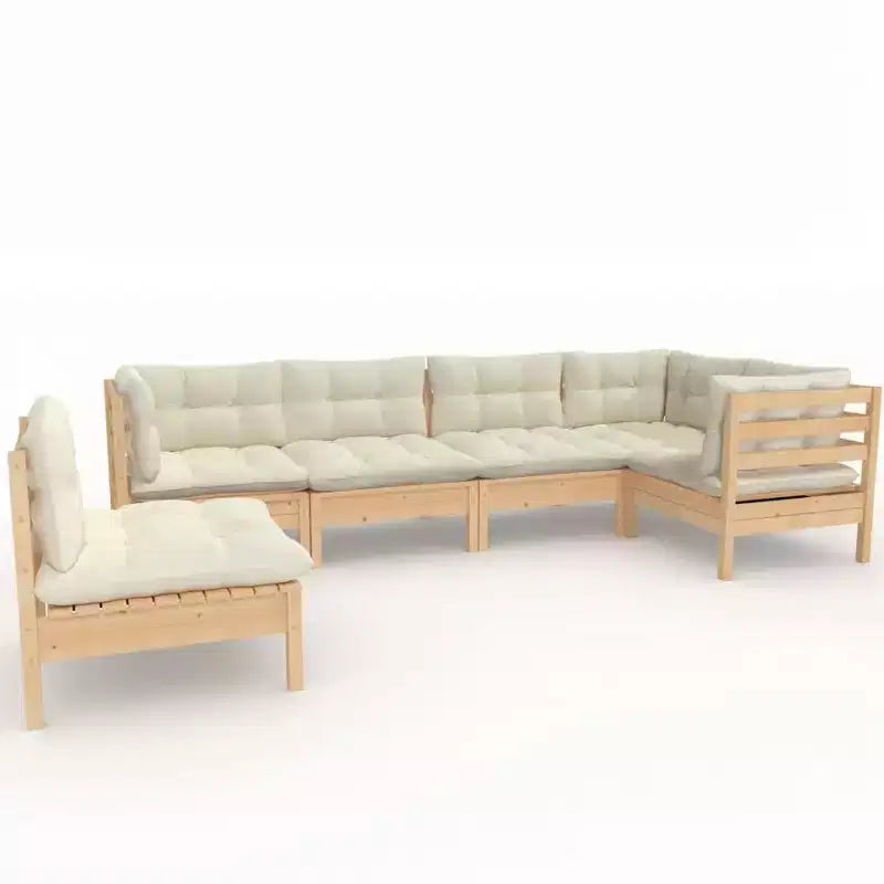 vidaXL Salon de jardin modulable avec coussins