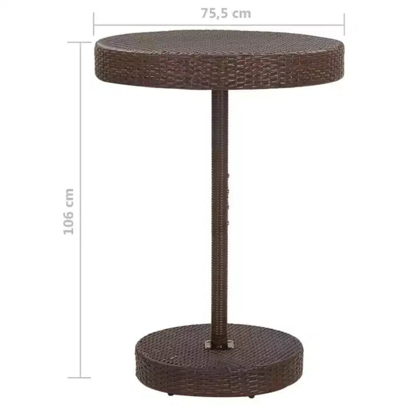 vidaXL Ensemble de bar de jardin avec coussins en rotin PE Siège 3/Couleurs multiples