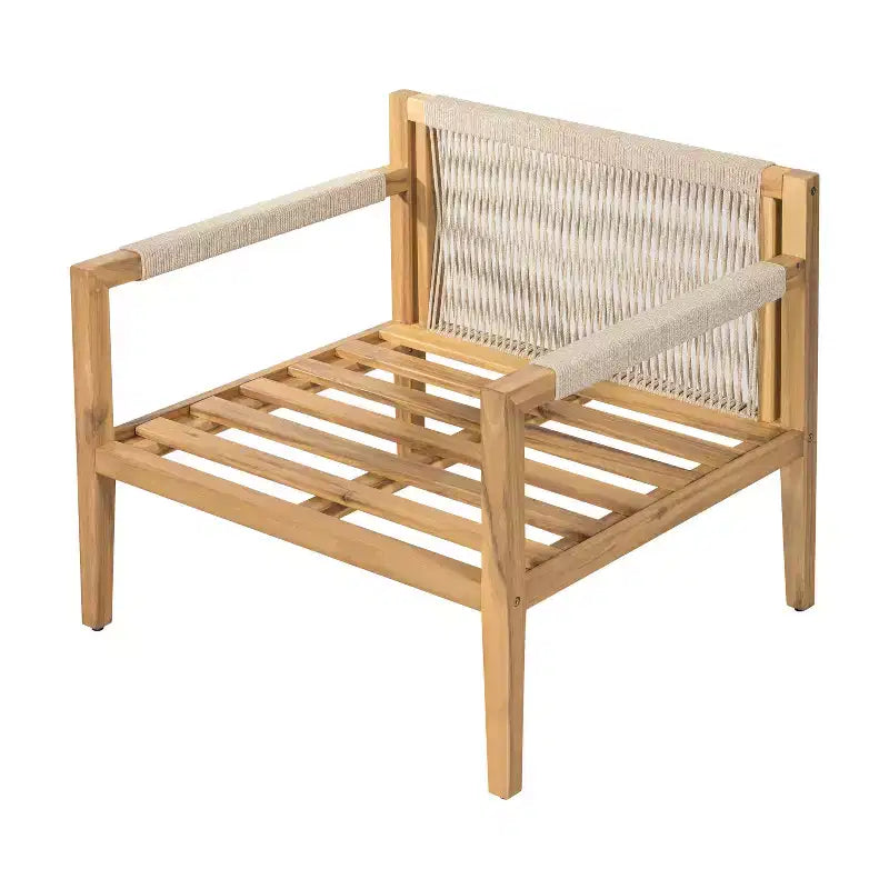 Christopher Knight Home Ashok Salon de jardin moderne en bois d'acacia avec table basse à lattes