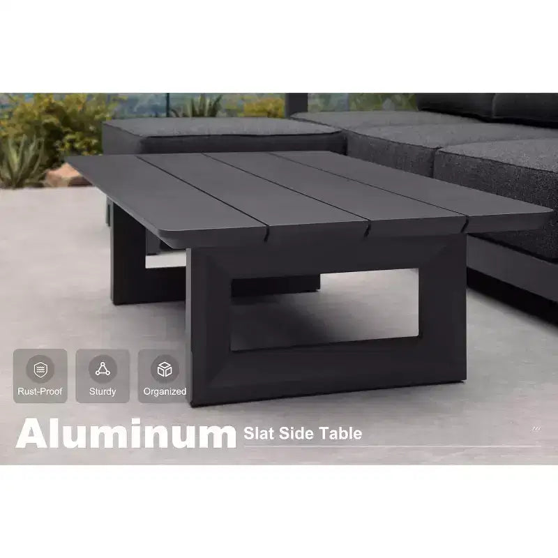 Ensemble de meubles de patio PURPLE LEAF : canapé d'extérieur fermé avec coussins moelleux pour jardin, véranda, terrasse