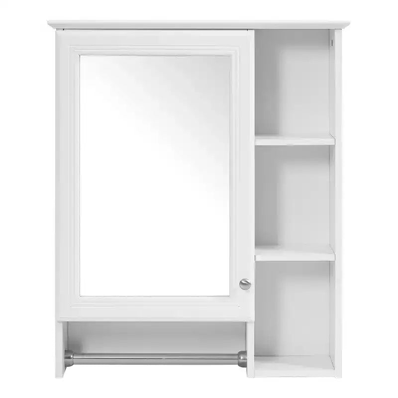 Armoire de toilette minimaliste 3-en-1 de 61 cm avec miroir haute définition et porte-serviettes