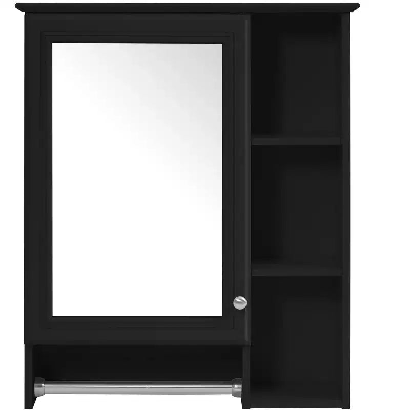Armoire de toilette minimaliste 3-en-1 de 61 cm avec miroir haute définition et porte-serviettes