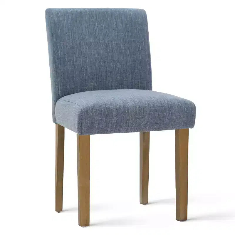 Ensemble de salle à manger extensible 47-83 pour 6 personnes, table en bois naturel et 6 chaises sans accoudoirs en lin avec pieds en bois massif pour salle à manger-Panipeachy