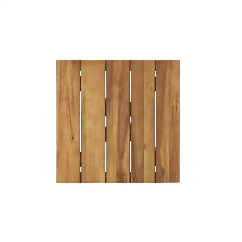 Christopher Knight Home Vijay Ensemble de repas d'extérieur 3 pièces avec table en bois d'acacia et chaises à bascule en fer