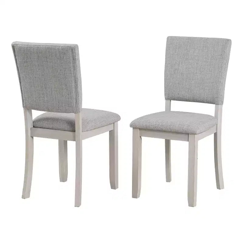 Ensemble de salle à manger transitionnel 5 pièces GDFStudio Carter en bois avec chaises rembourrées