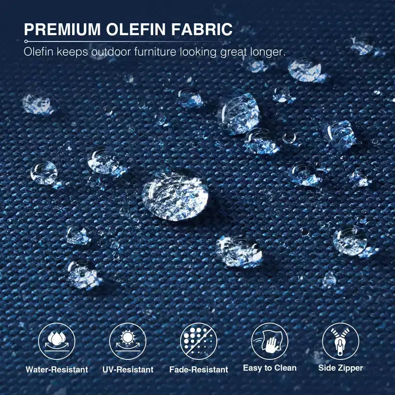 Ensemble de sièges d'extérieur en osier tressé UPTIOT Premium avec poufs multifonctionnels