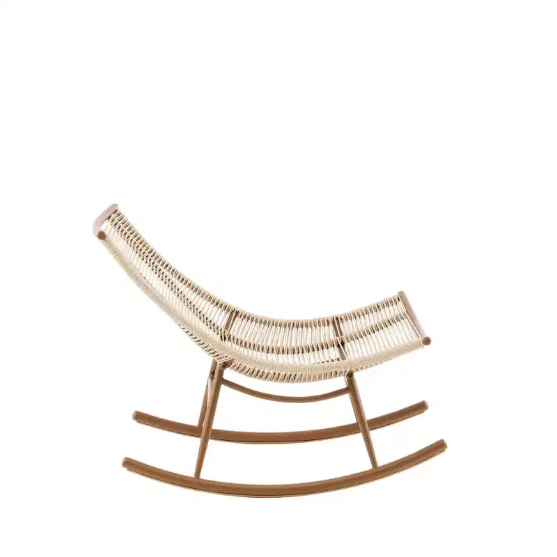Christopher Knight Home Laure, ensemble de patio moderne en métal avec chaises berçantes et plateau de table en céramique
