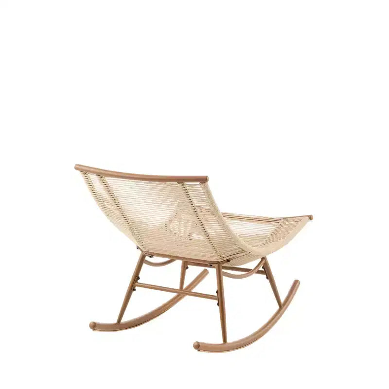 Christopher Knight Home Laure, ensemble de patio moderne en métal avec chaises berçantes et plateau de table en céramique