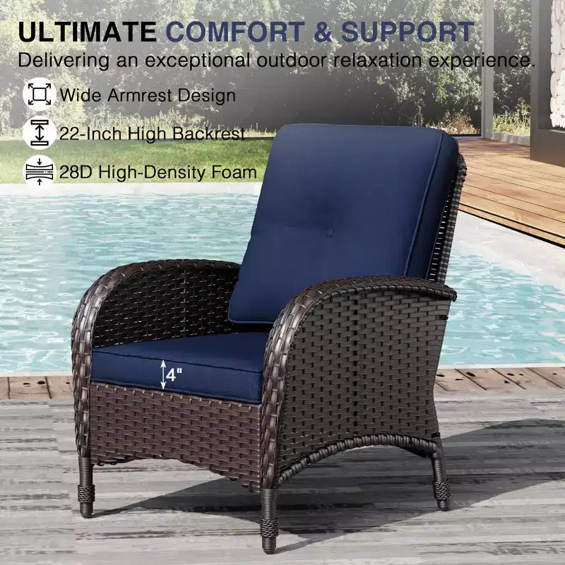 UPTIOT Salon de conversation d'extérieur avec foyer et sièges convertibles