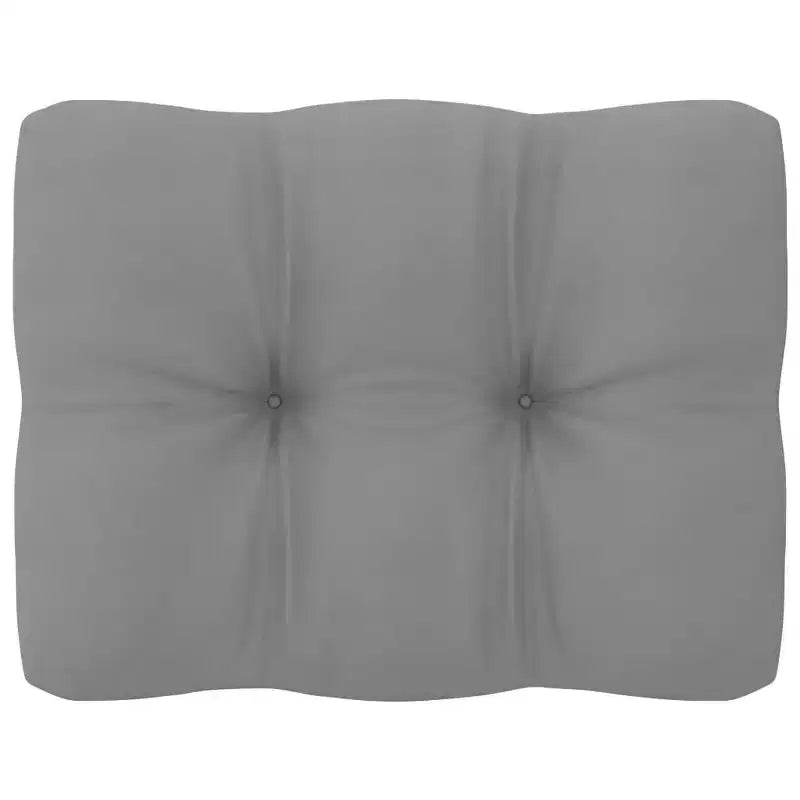 vidaXL Salon de jardin Coussins gris Bois de pin massif Grand Modulable