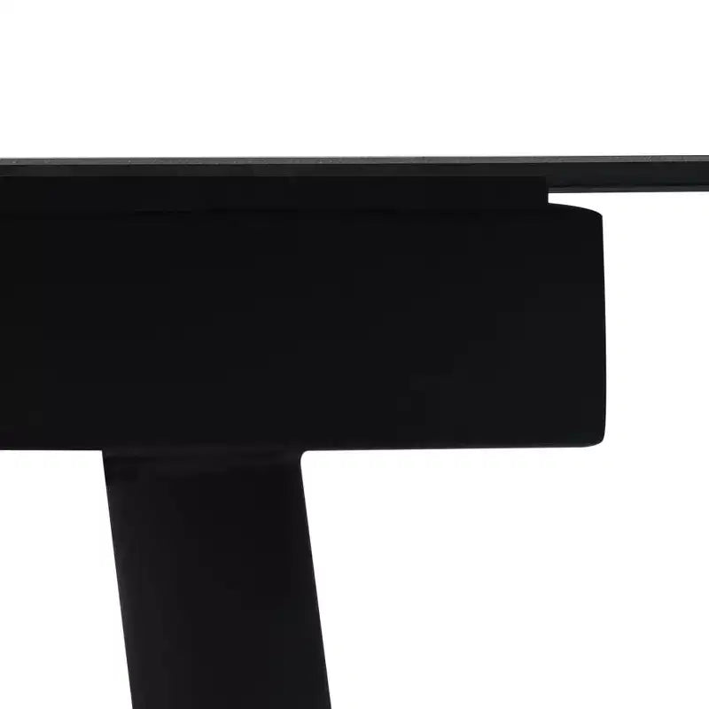 vidaXL Salon de jardin noir en acier thermolaqué, rotin creux en PVC et verre