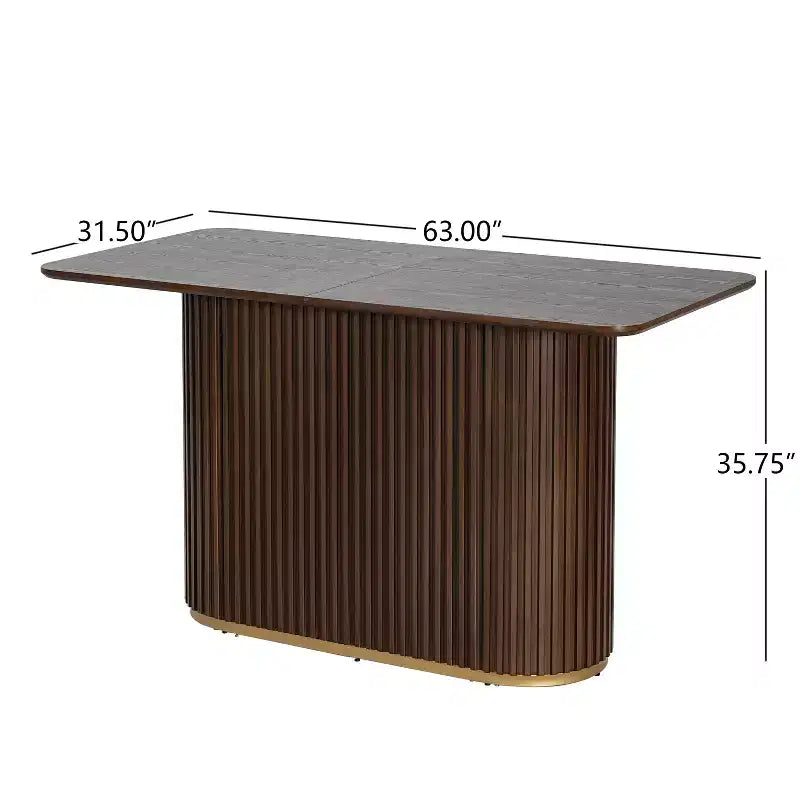 Christopher Knight Home Mirae Ensemble de 5 tabourets de comptoir en rotin et bois d'hévéa de style milieu de siècle avec table de comptoir cannelée
