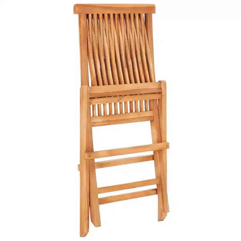 vidaXL Salon de jardin Teck naturel Bois de teck massif 5 pièces