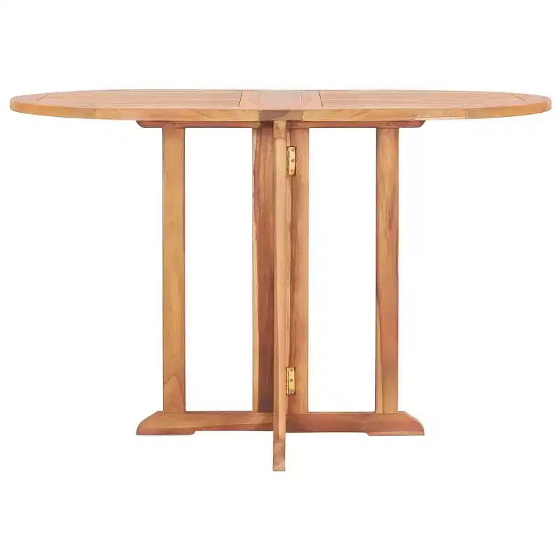 vidaXL Salon de jardin Teck naturel Bois de teck massif 5 pièces