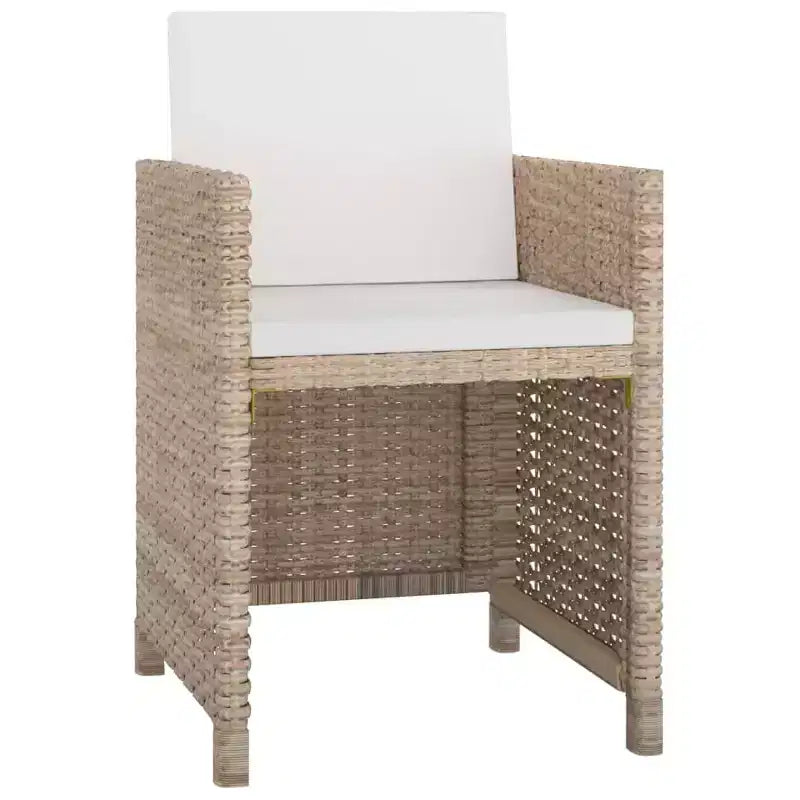 vidaXL Salon de jardin en résine tressée avec grandes housses amovibles