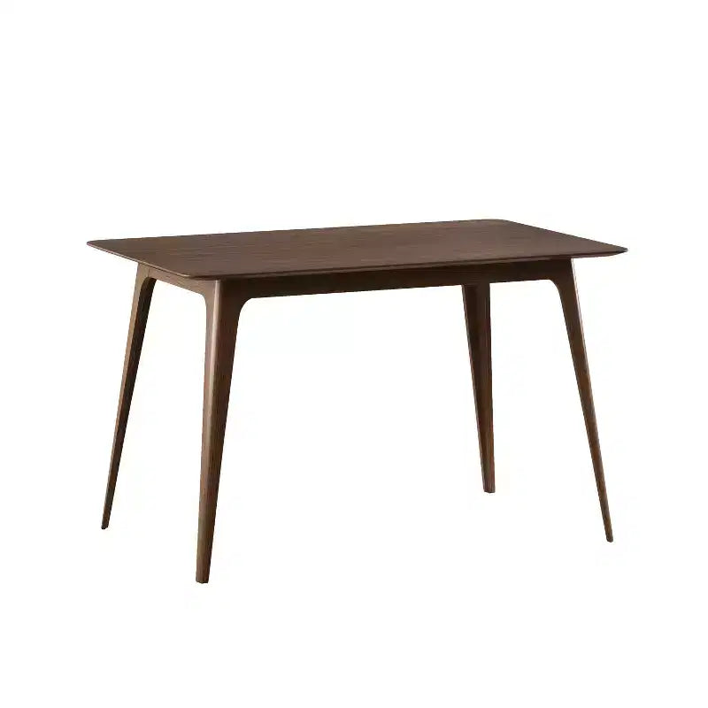 Ensemble de salle à manger compact pour 4 personnes, 5 pièces, table rectangulaire en bois massif avec 4 chaises rembourrées pour cuisine, vert menthe, noyer