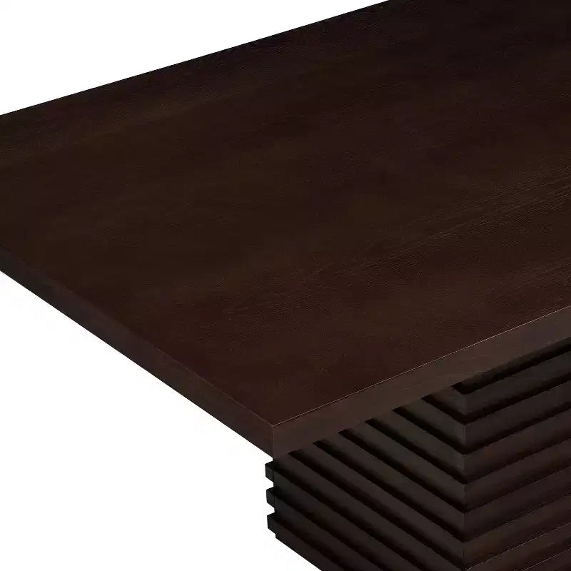 Christopher Knight Home Selena Ensemble de salle à manger 7 pièces avec chaises rembourrées de style moderne du milieu du siècle et table rectangulaire