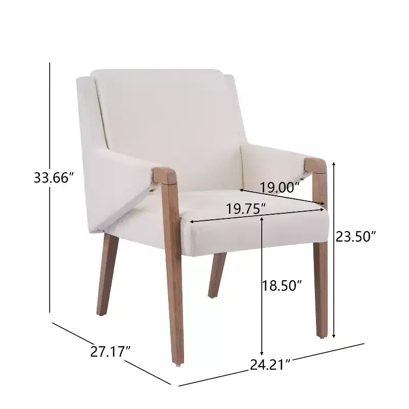 Christopher Knight Home Selena Ensemble de salle à manger 7 pièces avec chaises rembourrées de style moderne du milieu du siècle et table rectangulaire