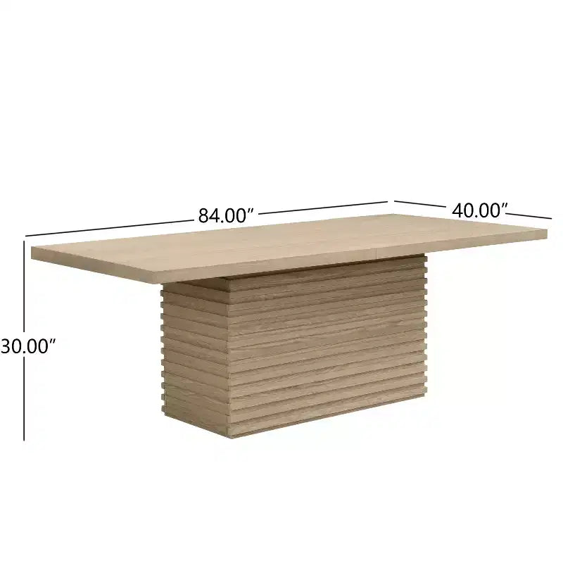 Christopher Knight Home Selena Ensemble de salle à manger 7 pièces avec chaises rembourrées de style moderne du milieu du siècle et table rectangulaire