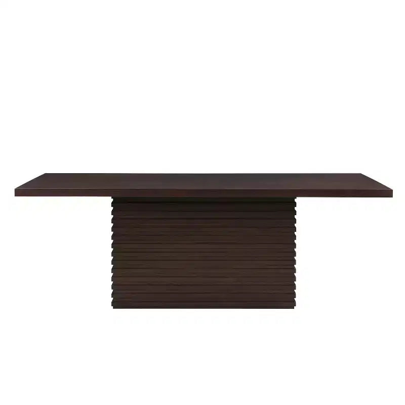 Christopher Knight Home Selena Ensemble de salle à manger 7 pièces avec chaises rembourrées de style moderne du milieu du siècle et table rectangulaire