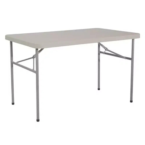 4" Resin Multi Purpose Folding Table Light Gray - OSP Home Furnishings
