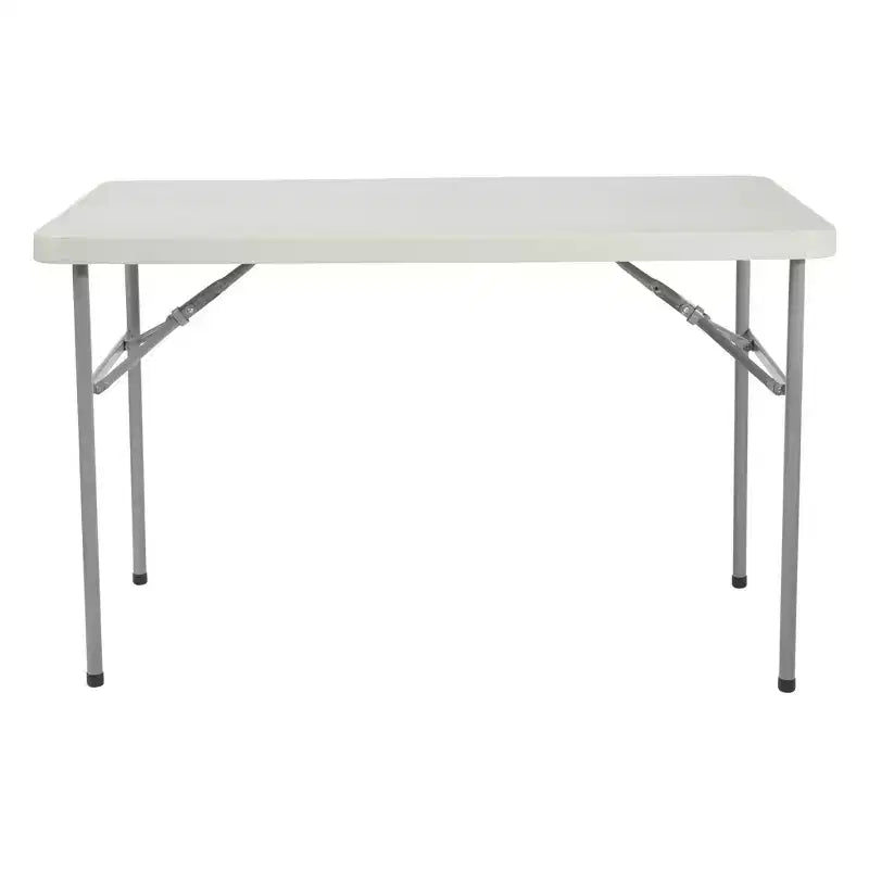 Table pliante multi-usage en résine de 1,2 m, gris clair