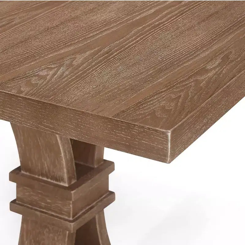 Ensemble de salle à manger extensible 7 pièces en bois et rotin Maria style campagnard français, couleur naturelle/beige - Christopher Knight Home