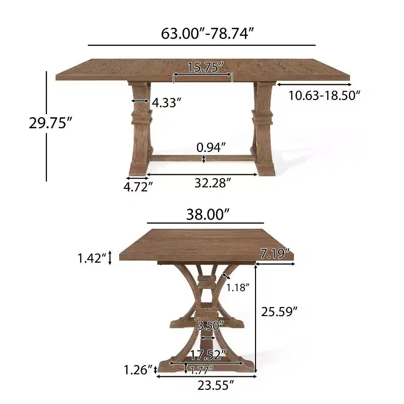 Ensemble de salle à manger extensible 7 pièces en bois et rotin Maria style campagnard français, couleur naturelle/beige - Christopher Knight Home