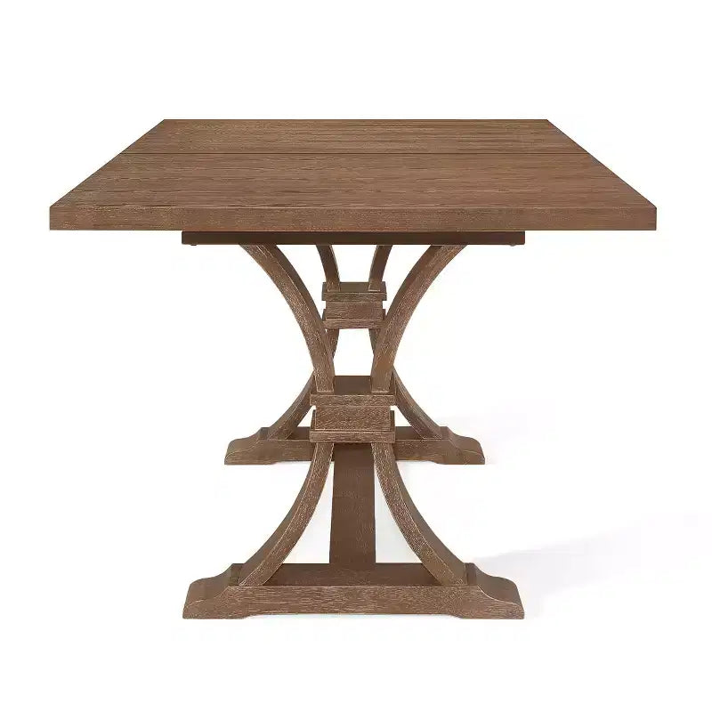 Ensemble de salle à manger extensible 7 pièces en bois et rotin Maria style campagnard français, couleur naturelle/beige - Christopher Knight Home