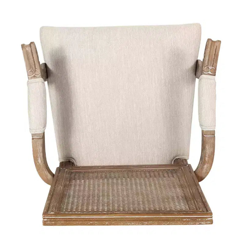 Ensemble de salle à manger extensible 7 pièces en bois et rotin Maria style campagnard français, couleur naturelle/beige - Christopher Knight Home