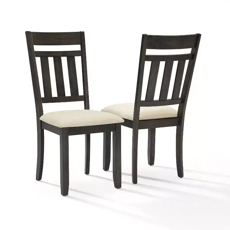 Ensemble de salle à manger extensible 6 pièces Hayden avec banc et 4 chaises à dossier ajouré Ardoise - Crosley